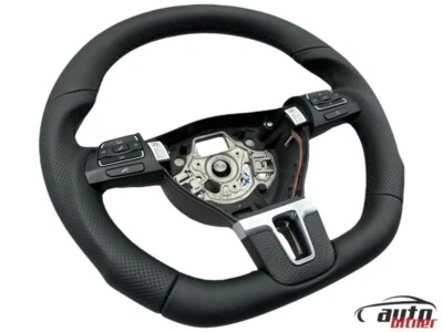 Tuning Lenkrad Lederlenkrad Vw Golf 6 VI 5K EOS Multifunktion Daumen Abgeflacht - Bild 1 von 4