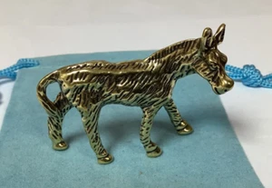 Donkey Brass Small Statue - Picture 1 of 4