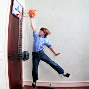 Dirty Dunk Over-The-Door Basketball Hoop Laundry Hamper, Original Theme (20),... - Picture 1 of 9