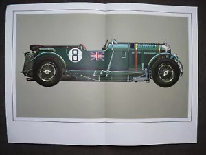 1929 Bentley 4,5l Hans A Muth Kunstdruck Litho von 1961 - Bild 1 von 6
