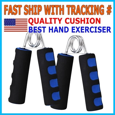 FRENTALY 2X Foam Hand Grippers Grip Forearm Heavy Strength Grips Arm Exercise Wrist