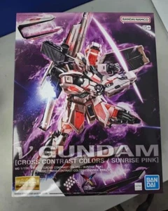 Bandai MG 1/100 Nu Gundam Cross Contrast Colors Morning Glow Pink Model Kit - Picture 1 of 7