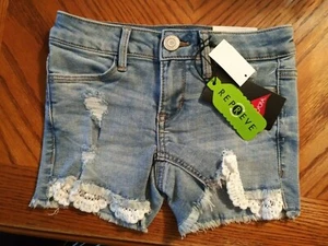 SO Size 6X Shortie Mid-rise Cutoffs Stretch Adjustable Waist Distressed - Picture 1 of 12
