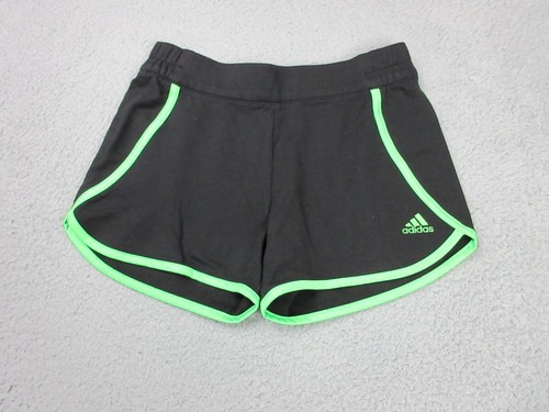 Adidas pantaloncino donna piccolo nero logo sportivo cotone corsa 26X10