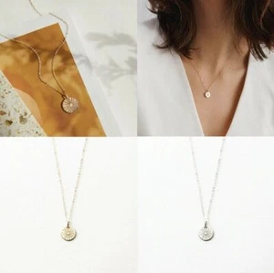 Halskette, Anhänger, 925 Silber, 18k vergoldet, filigran, Punkt, rund, choker - Bild 1 von 3