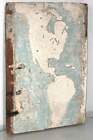Clint Griffin, Signed Painting 0n Board,  Map of North and South America,  2003