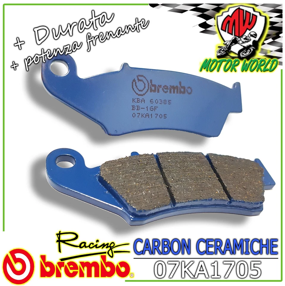 4 Plaquettes De Frein Avant Brembo Bleu 07KA1705 Honda XRV 750 Africa Twin 2001