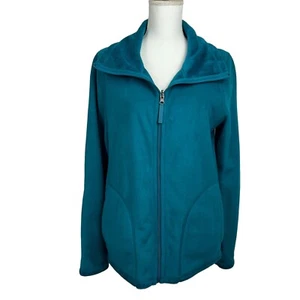 Giacca Pile Donna CALVIN KLEIN Performance Taglia Large Colore Teal Reversibile - Foto 1 di 12