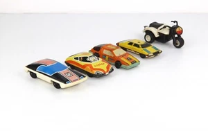 Sowjetische Vintage Spielzeugautos Rennwagen (5 Stück) - Bild 1 von 9
