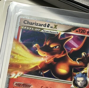 Pokemon Charizard G Lv.X Platinum Supreme Victors 143/147 Ultra Holo SWIRL LP - Picture 1 of 9