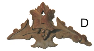 Part- c1870 Renaissance Victorian Carving, Crest, Walnut, choice three, 8-15"t - Picture 1 of 5
