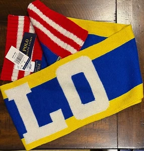 POLO RALPH LAUREN Hi Tech Polo Scarf Yellow NWT - Picture 1 of 1