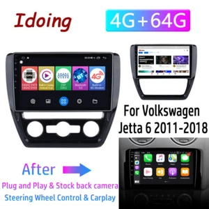 For VW Volkswagen Jetta 2011-2018 Apple Carplay Android Car GPS Stereo Radio - Picture 1 of 17