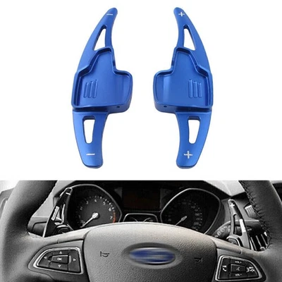 For Ford Focus 15-2017 &Escape 17-19 Blue 2x Car Shift Paddle Shifter Extension - Image 1 of 4