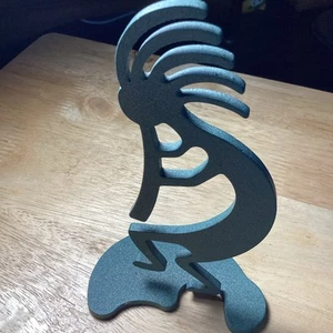 Metall KOKOPELLI TANZENDER FLÖTENSPIELER grün SCHÖN - Bild 1 von 9