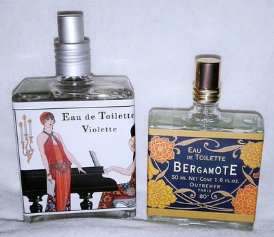 Lote 2 Perfumes Outremer Paris EDT Bergamote 1.6 OZ Violeta 3.3 OZ 100ml Nuevo Sin Caja Foto 1 de 3