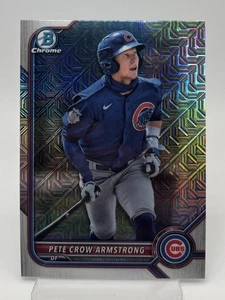 Pete Crow-Armstrong 2022 Bowman Chrome Prospects Mojo Refractor #BCP-198 Cubs - Picture 1 of 2