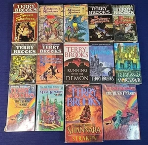 Terry Brooks - Lot Of 14 - Original Shannara Books 1-7 And Others - PB & HC - Imagen 1 de 7