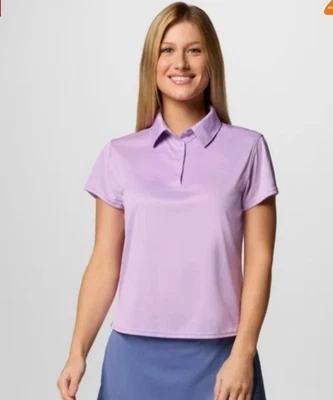 PFG Columbia Mujer Camiseta Marea Omni-Mecha Omni-Sombra SS Polo Hortensia Púrpura XXL Foto 1 de 4