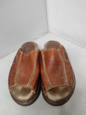 Sandalias Gruesas Y2K Vintage Años 90 Dr Martens Mule 9 42 Inglaterra Marrón Slides A4 Foto 1 de 4