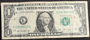 2013 Dallas $1 Bill Altering 9’s Repeat 2929 Double 99’s Four Of A Kind 9’s Note - Picture 1 of 2