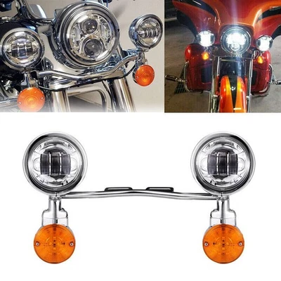 Kit de barra de luz de señal de giro antiniebla de punto de paso para Yamaha Road Star XV 1600 1700 Foto 1 de 4