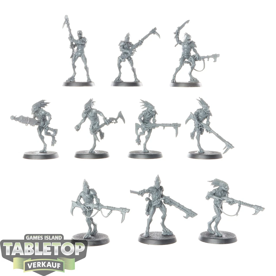 Tau Empire - 10 x Kroot Carnivores - unbemalt - Bild 1 von 1
