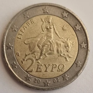 Griechische 2 Euro Münze 2002 EYPO Umlaufmünze, Privatverkauf. - Bild 1 von 2