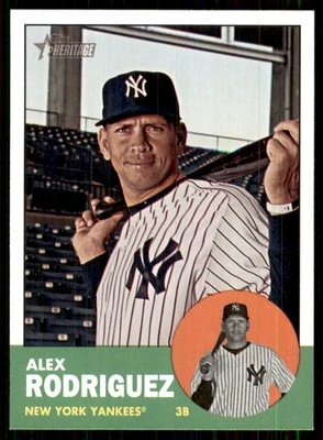 2012 Topps Heritage #361 Alex Rodriguez New York Yankees - Image 1 of 2