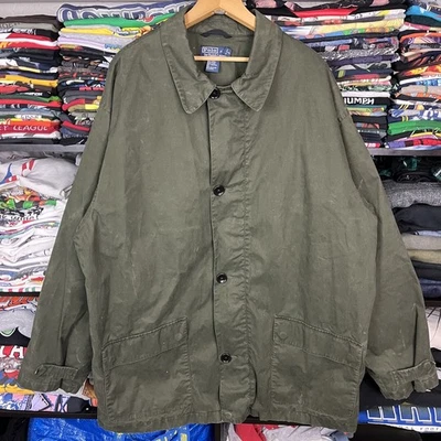 Abrigo Chaqueta de Campo Vintage Años 90 Polo Ralph Lauren Tareas Militares Talla 2XL Ejército Años 80 Foto 1 de 4