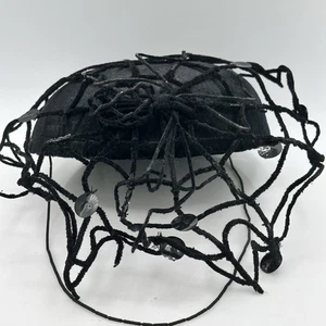 Department 56 Black Halloween  Spider Party Hat Poseable - Picture 1 of 9