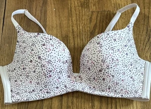Maidenform Love The Lift Wirless Push-Up Bra DM1192 Purple Floral Print SIZE 36B - Picture 1 of 11
