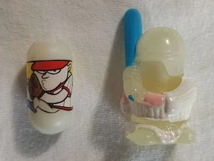 GLOW IN THE DARK MIGHTY BEANZ BODZ SET NUMBER 300 PITCHER BEAN AND HOME RUN BOD - Picture 1 of 7
