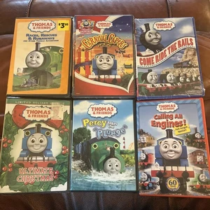 Thomas And Friends 6 DVD Lot - 4 sealed and 2 opened, Thomas The Tank Engine - Picture 1 of 3