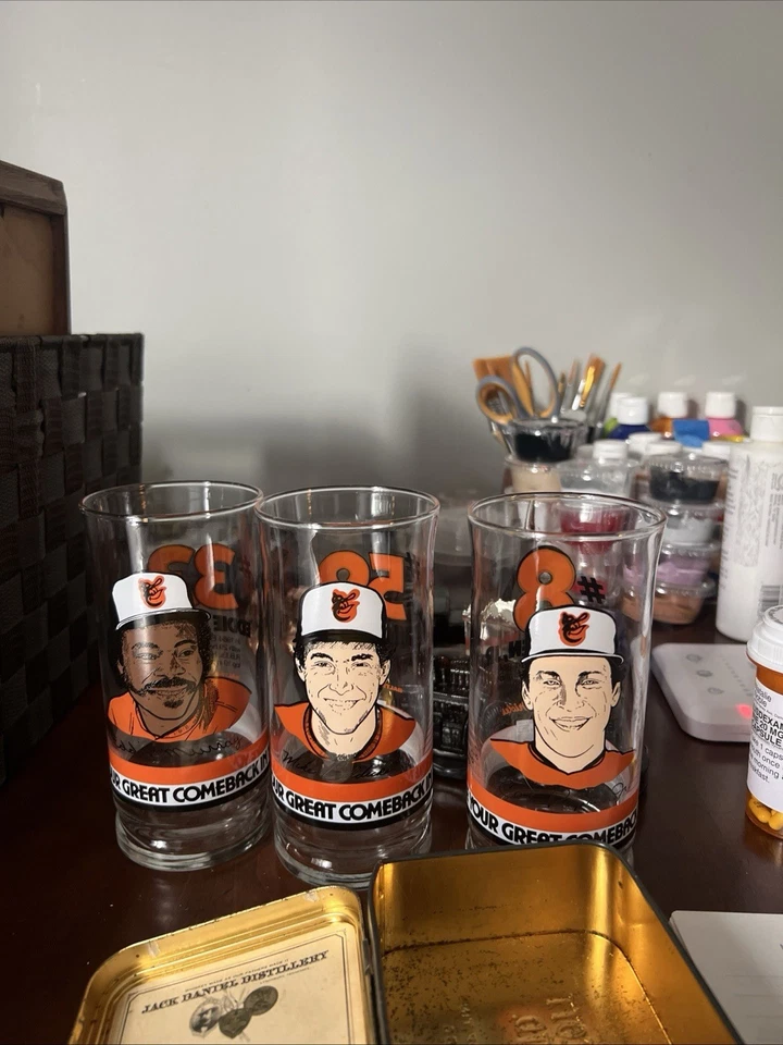Vasos Baltimore Orioles vintage años 90 Foto 1 de 1