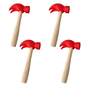 4pcs Wooden Hammer Toys Kids Wooden Mallets Maintenance Hammer Toys for Kids - Picture 1 of 6