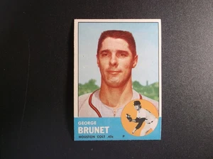 1963 Topps Baseball George Brunet Karte # 538 - Bild 1 von 2