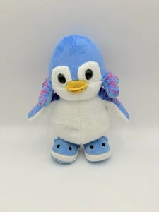 Bada Namu lockiges Spielzeug Plüschtier blau Pinguin Vogel rosa Stofftier Hausschuhe 12 Zoll - Bild 1 von 11
