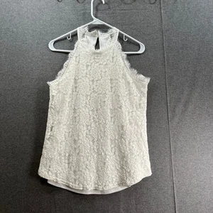 Camisa Berryou blanca de encaje para mujer Top mediano para dama - Imagen 1 de 9