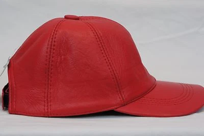 New 100% Real Genuine Lambskin Leather Baseball Cap Hat Sports Visor 32 COLORS - Image 1 of 4