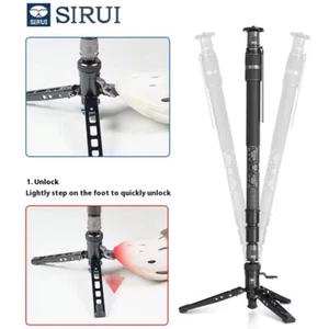 SIRUI SVM-165P Carbon Fiber Quick-Release One-Step Camera Tripod Monopod 10Kg - Picture 1 of 13