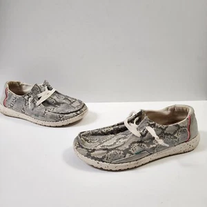 Hey Dude Wendy Jungle Grey Loafers Women's Size 6 Causal Used - Picture 1 of 7