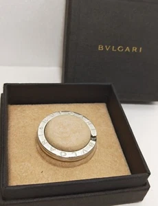 Authentischer Bvlgari Schlüsselanhänger Ring Sterlingsilber SV 925 Silber mit Karton gebraucht - Bild 1 von 9