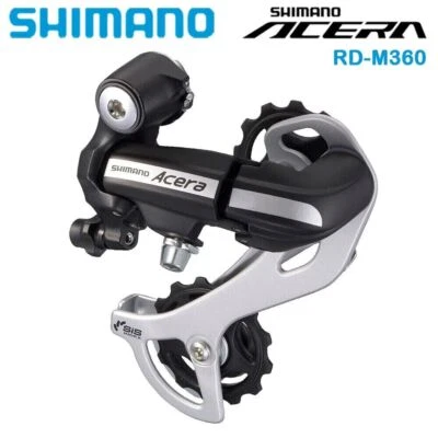 Shimano Acera RD-M360 SGS 7/8S Speed Rear Derailleur MTB Bicycle Long Cage Black - Image 1 of 4