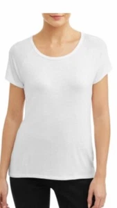 Time & Tru Women Semi-Fitted Raglan T-Shirt Tee Plus Sz 2X ( 20 ) Winter White - Picture 1 of 12