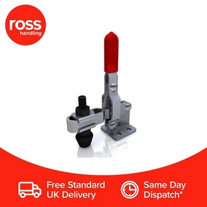 Abrazadera de palanca vertical - brazo ranurado con fuerza de sujeción de 100 kg - P&P gratis Reino Unido - Imagen 1 de 3