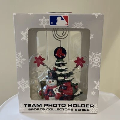 Boston Red Sox MLB Equipo Árbol de Navidad Portafotos Nuevo Coleccionista Serie Foto 1 de 2