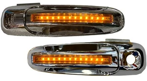 New Front Door Handle Set for 2002-2008 Dodge Ram 1500 2500 3500 LED/Amber - Picture 1 of 2