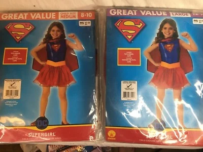 Rubie's Supergirl Costume, Child Size Medium (8-10) or Large (12-14) - Image 1 of 3