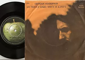 GEORGE HARRISON MY SWEET LORD & IS`NT IT A PITY DANISH 45+PS 1970 APPLE BEATLES - Bild 1 von 2